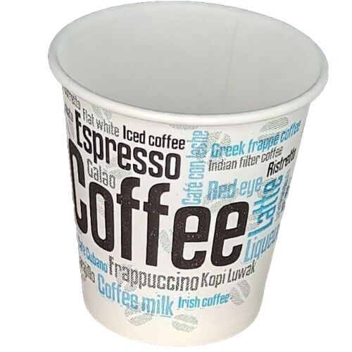 VASO PAPEL DISEO COFFEE 110ml 4onzas PARA BEBIDAS CALIENTES, CAFE