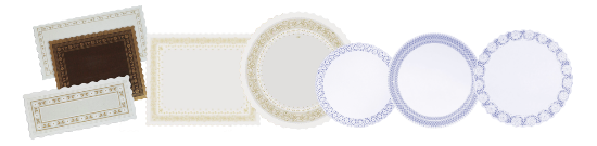 blondas y rodales para bandejas de pastelería y catering