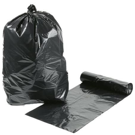 BOLSAS BASURA NEGRA 20L. SIN/CIERRE 52X60, 25 uds.