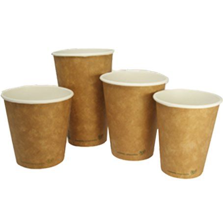 VASO CARTON KRAFT/MARRON 4onzas PARA BEBIDAS CALIENTES, CAFE