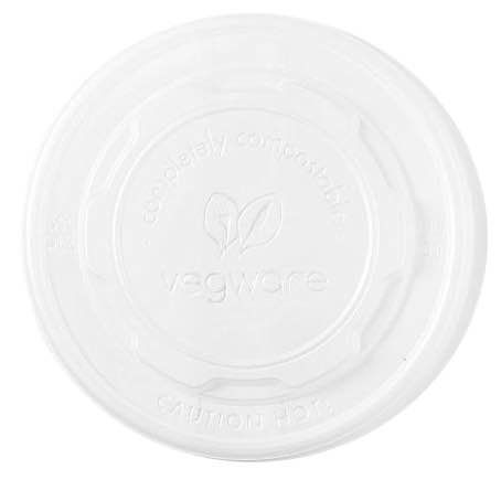 TAPA BIOPLASTICO CPLA TRANSPARENTE PLANA SIN AGUJERO 115mm PARA TARRINAS DE 12 A 32onzas SC-G12, SC-G16, SC-G24, SC-32