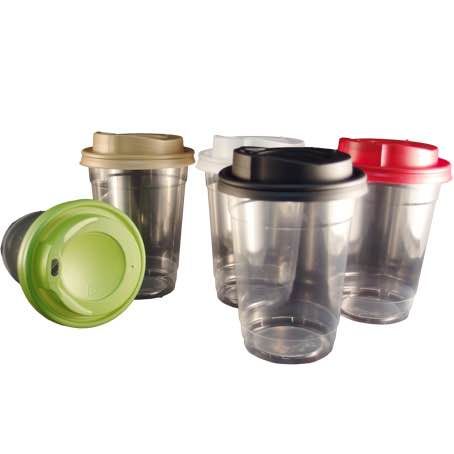 VASO PLASTICO PP/POLIPROPILENO REFORZADO TRANSPARENTE 330cc