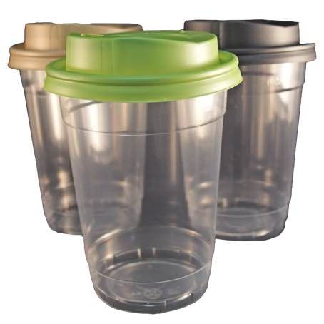 VASO PLASTICO PP/POLIPROPILENO REFORZADO TRANSPARENTE 330cc