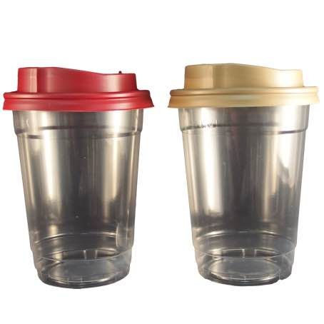 VASO PLASTICO PP/POLIPROPILENO REFORZADO TRANSPARENTE 330cc