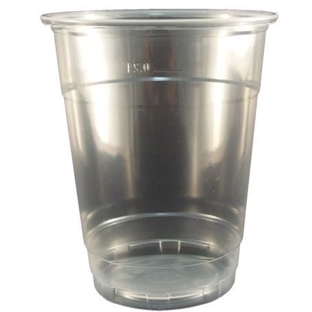 VASO PLASTICO PP/POLIPROPILENO REFORZADO TRANSPARENTE 500cc