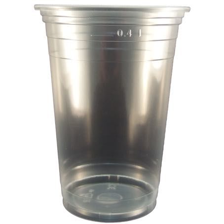 VASO PLASTICO PP/POLIPROPILENO REFORZADO TRANSPARENTE 330cc