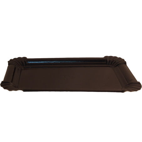BANDEJA CARTON RECTANGULAR NEGRA Nº6 250x180mm PARA PASTELERIA