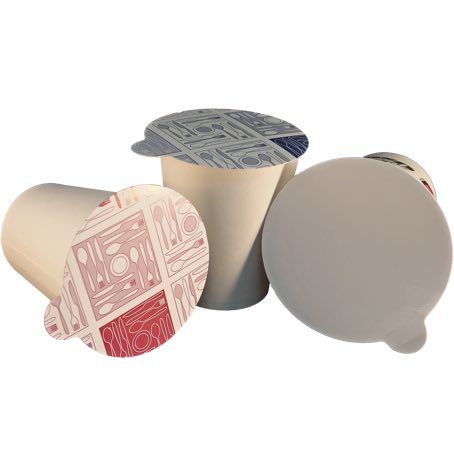TAPA PAPEL ALTA CALIDAD TERMOSELLABLE ESTANDAR PARA VASOS 6/7onzas CUP006-SUS006-SUS166 DIAMETRO 75mm