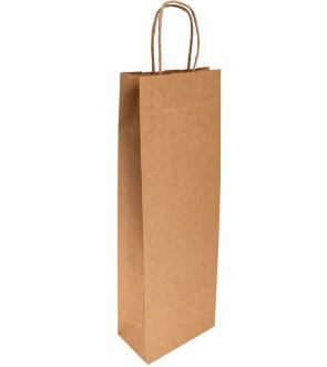 10X medio de papel Kraft SOS Bolsas marrón con asa de alta resistencia plana dentro