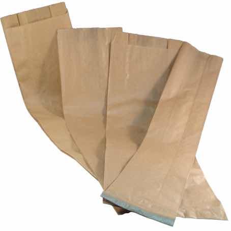 BOLSA PAPEL KRAFT MARRON ANONIMA 25+9X35cm 35gr PARA PANADERIA, BOLLERIA Y CHURROS