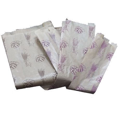 BOLSAS PAPEL KRAFT MARRONES 9+5X50cm PARA PANADERIA Y BOLLERIA 1BARRA