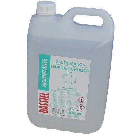 GARRAFA GEL HIDROALCOHOLICO 5000 ml