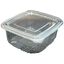 ENVASES PLASTICO 80% RPET TRANSPARENTES TAPA UNIDA(BISAGRA) CUADRADOS 500cc 120X133X54mm