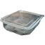 ENVASES PLASTICO 80% RPET TRANSPARENTES TAPA UNIDA(BISAGRA) RECTANGULARES 1250cc 173X225X47mm