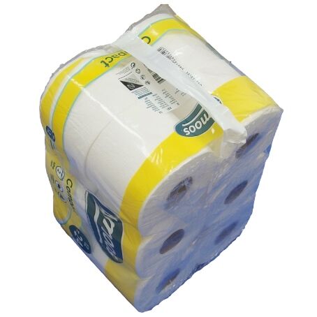 BOBINAS PAPEL HIGIENICO DOMESTICO CELULOSA BLANCO 2 capas MANDRIL 45mm 291 SERVICIOS PAQUETE DE 96 ROLLOS DE 35mt