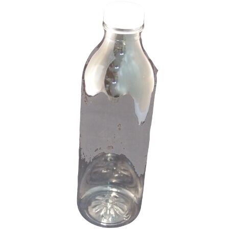 BOTELLA PLASTICO R-PET TRANSPARENTE REDONDA 1000cc PARA ZUMOS-LACTEOS