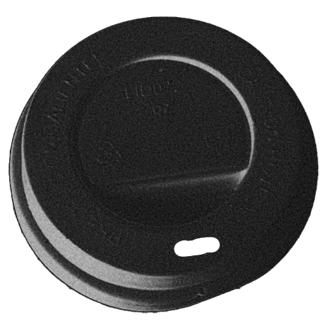 TAPAS PLASTICO PS/POLIESTIRENO NEGRAS ALTAS CON AGUJERO 70mm PARA VASO SUS006, SUS166 Y CUP006