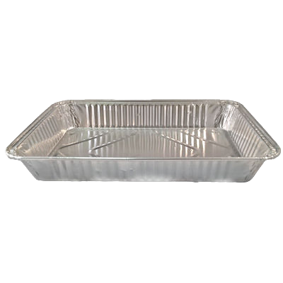 BANDEJA ALUMINIO RECTANGULAR GASTRONORM 160my 5350cc 527X325X38mm PARA ASADOS