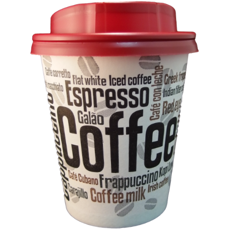 VASO PAPEL DISEO COFFEE 266ml 8/9onzas PARA BEBIDAS CALIENTES, CAFE