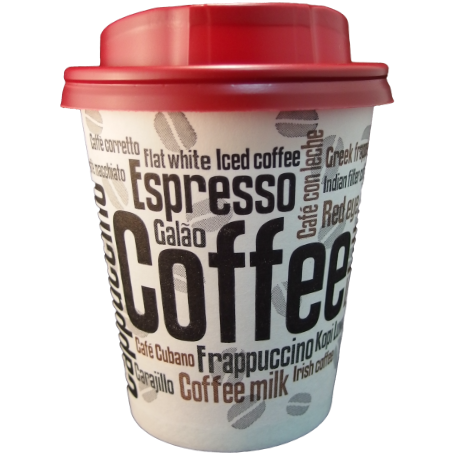 VASO PAPEL DISEÑO COFFEE 266ml 8/9onzas PARA BEBIDAS CALIENTES, CAFE