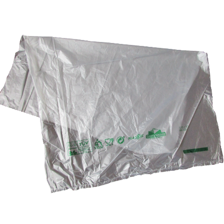 BOLSA compostable BIOPLASTICO TRANSLUCIDA ESTANDAR 25X35+3cm EN BLOCK (500ud)
