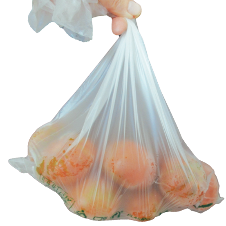 BOLSA compostable BIOPLASTICO TRANSLUCIDA ESTANDAR 25X35+3cm EN BLOCK (500ud)