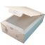 CAJAS CARTON BLANCAS ANONIMAS RECTANGULARES 270X160X70mm PARA CALZONE, EMPANADILLAS, PIZZAS, BOLLERA...