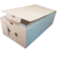 CAJAS CARTON BLANCAS ANONIMAS RECTANGULARES 300X160X100mm PARA CALZONE, EMPANADILLAS, PIZZAS, BOLLERA...