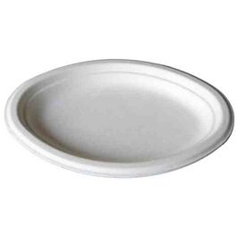 PLATO CAÑA DE AZUCAR REDONDO LLANO 220mm COMPOSTABLE