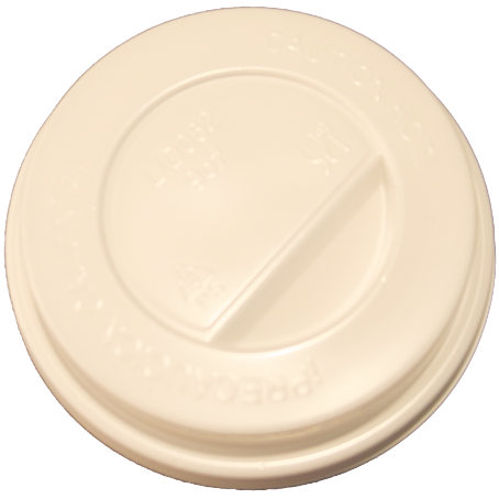 TAPAS PLASTICO PS/POLIESTIRENO BLANCAS ALTAS SIN AGUJERO 90mmPARA VASOS SUS012, SUS112 Y CUP012