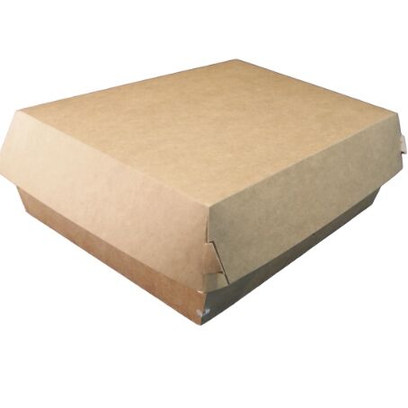 ENVASE CARTON KRAFT RECTANGULAR SIN 145X190X72mm PARA MENUS