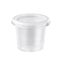 TARRINAS PLASTICO PP/POLIPROPILENO ALTA CALIDAD TRANSPARENTES+TAPA REDONDAS 75cc 2,5onzas 60x51mm PARA SALSAS