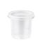 TARRINAS PLASTICO PP/POLIPROPILENO ALTA CALIDAD TRANSPARENTES+TAPA REDONDOS 90cc 3onzas 60x58mm PARA SALSAS