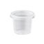 TARRINAS PLASTICO PP/POLIPROPILENO ALTA CALIDAD TRANSPARENTES+TAPA REDONDAS 55cc 2onzas 60x40mm PARA SALSAS