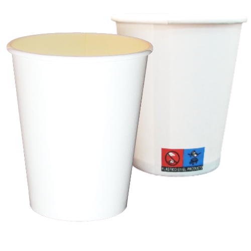 VASO PAPEL BLANCO 110ml 4onzas PARA BEBIDAS CALIENTES, CAFE