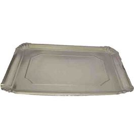 BANDEJA CARTON RECTANGULAR PLATA N11 360X280mm PARA PASTELERIA