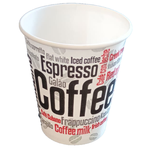 VASO PAPEL DISEÑO COFFEE 165ml 6/7onzas PARA BEBIDAS  CALIENTES, CAFE