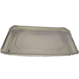 BANDEJA CARTON RECTANGULAR PLATA Nº12 380X310mm PARA PASTELERIA