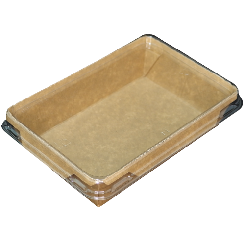 ENVASE PAPEL RECTANGULAR **TUKTUK** 500ml 135X85X35mm PARA ENSALADAS, PASTAS, ARROZ...