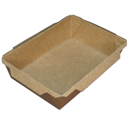 ENVASE PAPEL RECTANGULAR **TUKTUK** 750ml 150x100x43mm PARA ENSALADAS, PASTAS, ARROZ...