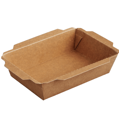 ENVASE PAPEL RECTANGULAR **TUKTUK** 750ml 150x100x43mm PARA ENSALADAS, PASTAS, ARROZ...