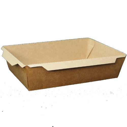 ENVASE PAPEL RECTANGULAR **TUKTUK** 2100ml 215x150x48mm PARA ENSALADAS, PASTAS, ARROZ...