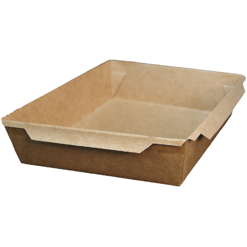 ENVASE PAPEL RECTANGULAR **TUKTUK** 2100ml 215x150x48mm PARA ENSALADAS, PASTAS, ARROZ...