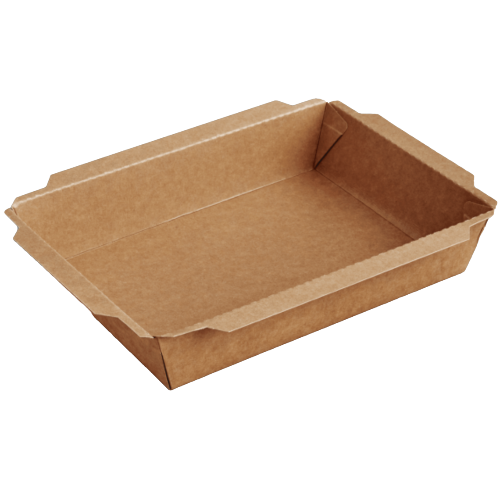 ENVASE PAPEL RECTANGULAR **TUKTUK** 2100ml 215x150x48mm PARA ENSALADAS, PASTAS, ARROZ...