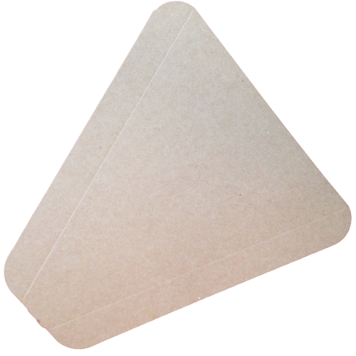 CUA/BANDEJA CARTON KRAFT 230X162X25mm PARA PORCION PIZZAS, TARTAS, BOLLERA