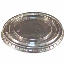 TAPA PLASTICO PET TRANSPARENTE PLANA CON CRUZ 95mm PARA VASO 11258-11259-11187