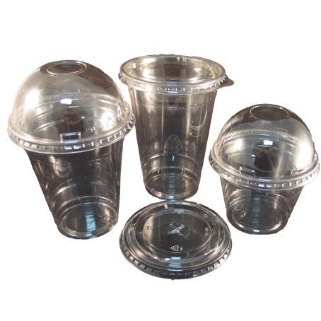 TAPA PLASTICO PET TRANSPARENTE PLANA CON CRUZ 95mm PARA VASO 11258-11259-11187