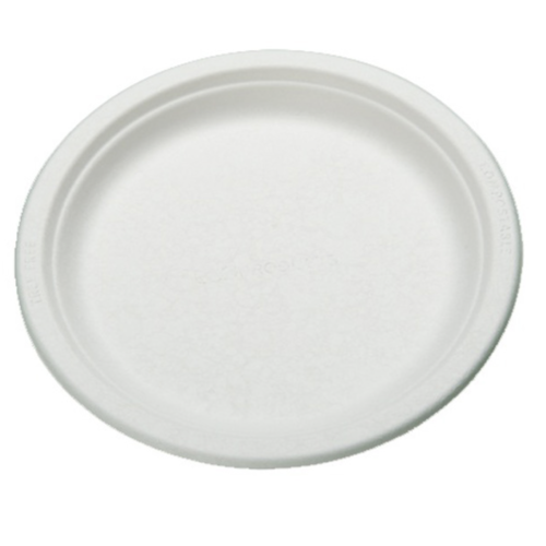 PLATO CAA DE AZUCAR REDONDO LLANO 261X20.6mm COMPOSTABLE