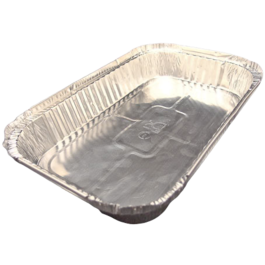 ENVASE ALUMINIO RECTANGULAR 1500cc 285X188X35mm PARA RACIONES