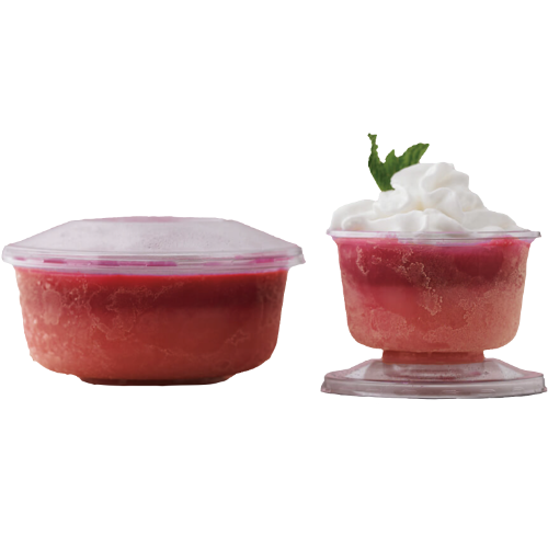 COPAS PLASTICO 70% RPET TRANSPARENTES MODELO VENECIA CON TAPA/PIE 150cc 5onzas 72X60mm